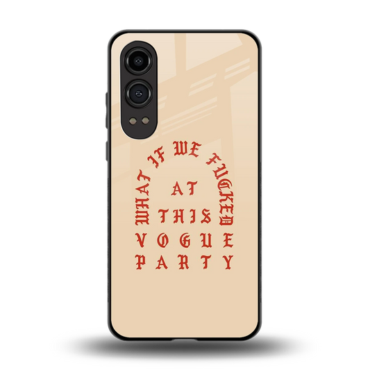 Vogue Party back phone cover | glass case for oneplus nord ce 4 lite