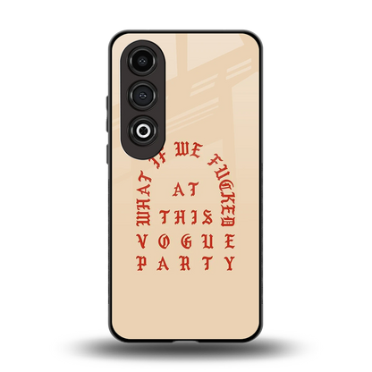 Vogue Party back phone cover | glass case for oneplus nord ce 4