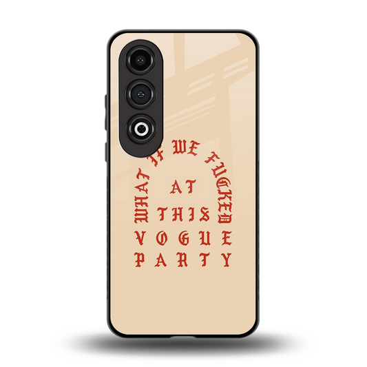 Vogue Party back phone cover | glass case for oneplus nord ce 4