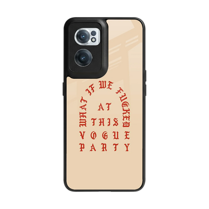 Vogue Party back phone cover | glass case for oneplus nord ce 2