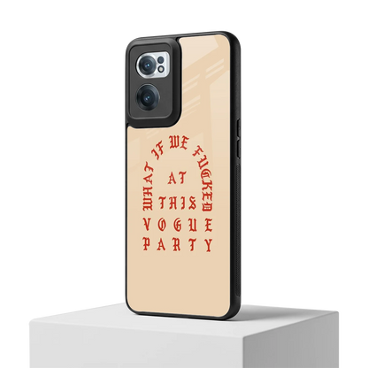 Vogue Party oneplus nord ce 2 mobile cover | shockproof glass phone case