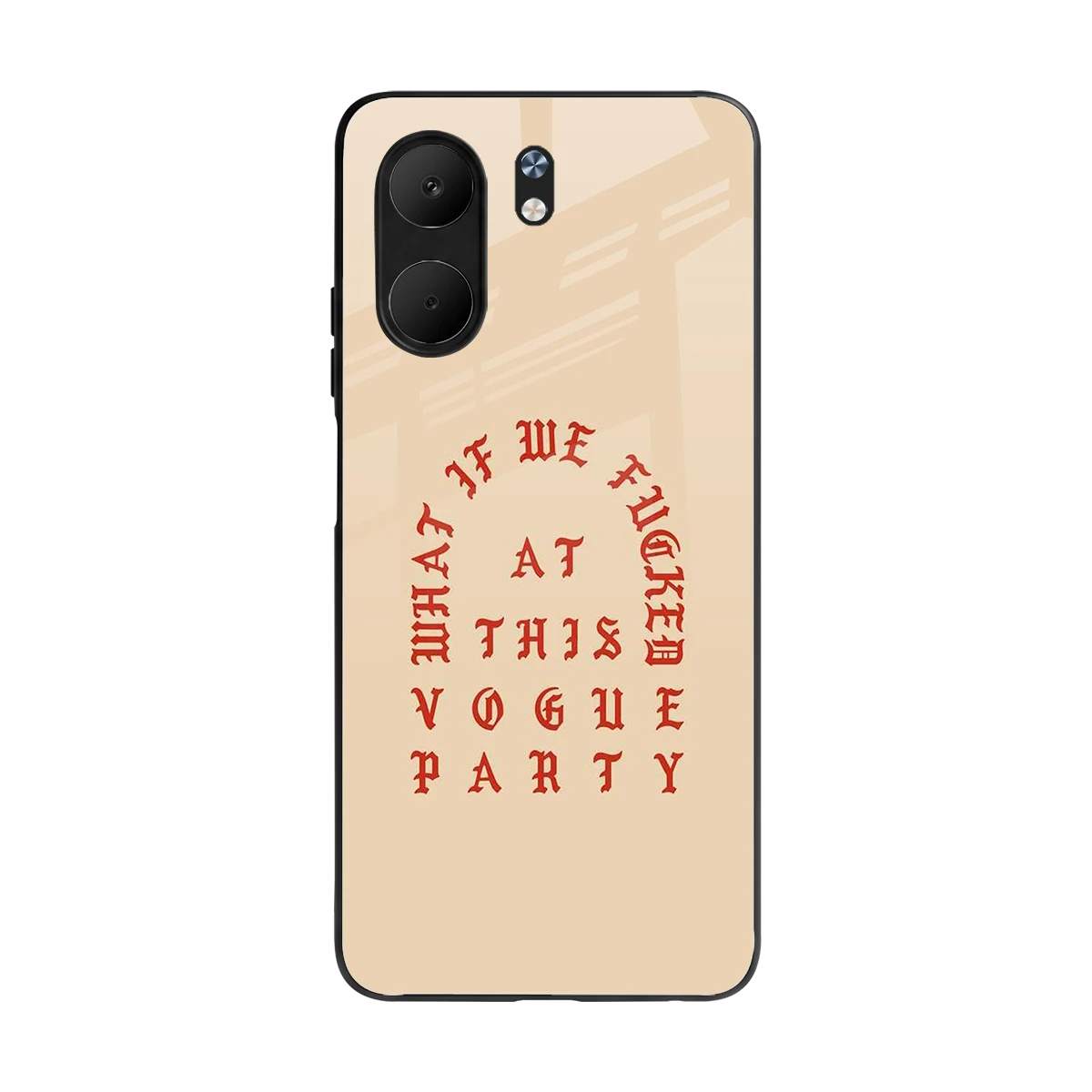 Vogue Party back phone cover | glass case for oppo a5x 5g