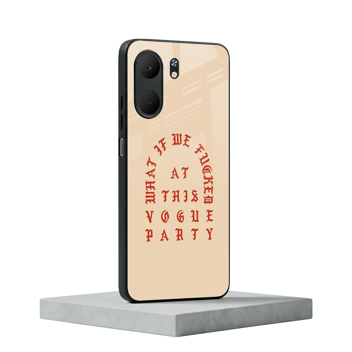 Vogue Party oppo a5x 5g mobile cover | shockproof glass phone case