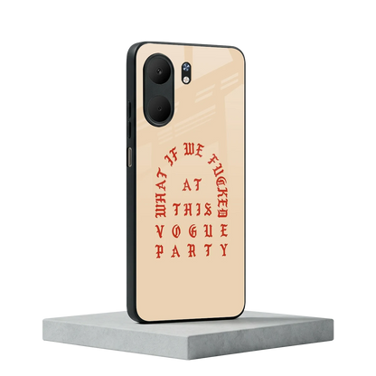 Vogue Party oppo a5x 5g mobile cover | shockproof glass phone case