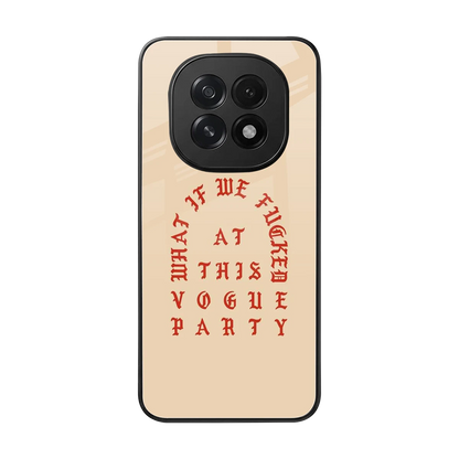 Vogue Party back phone cover | glass case for oppo f29 5g