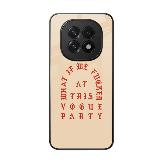 Vogue Party back phone cover | glass case for oppo f29 5g