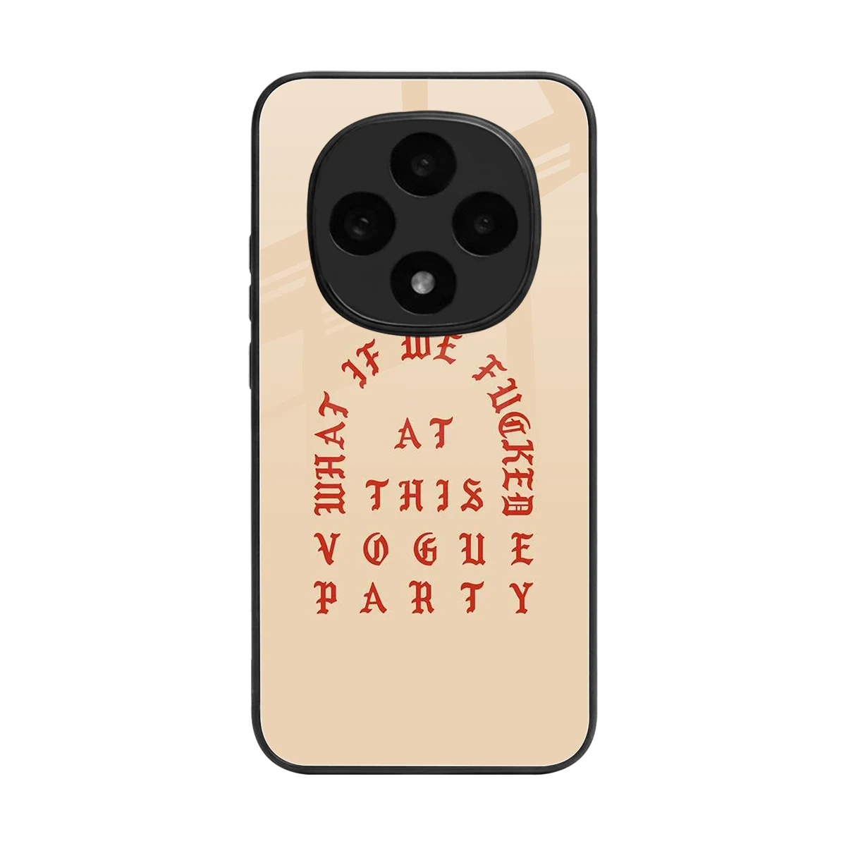 Vogue Party back phone cover | glass case for oppo f31 pro 5g