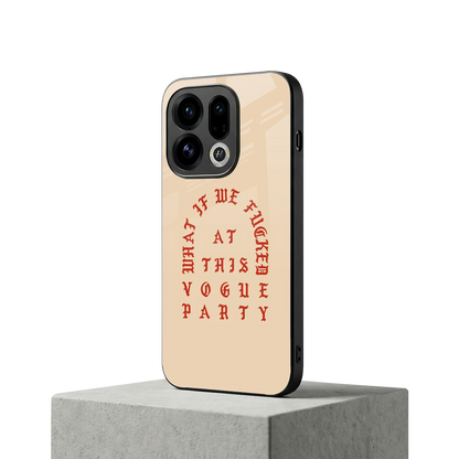 Vogue Party oppo find x9 mobile cover | shockproof glass phone case