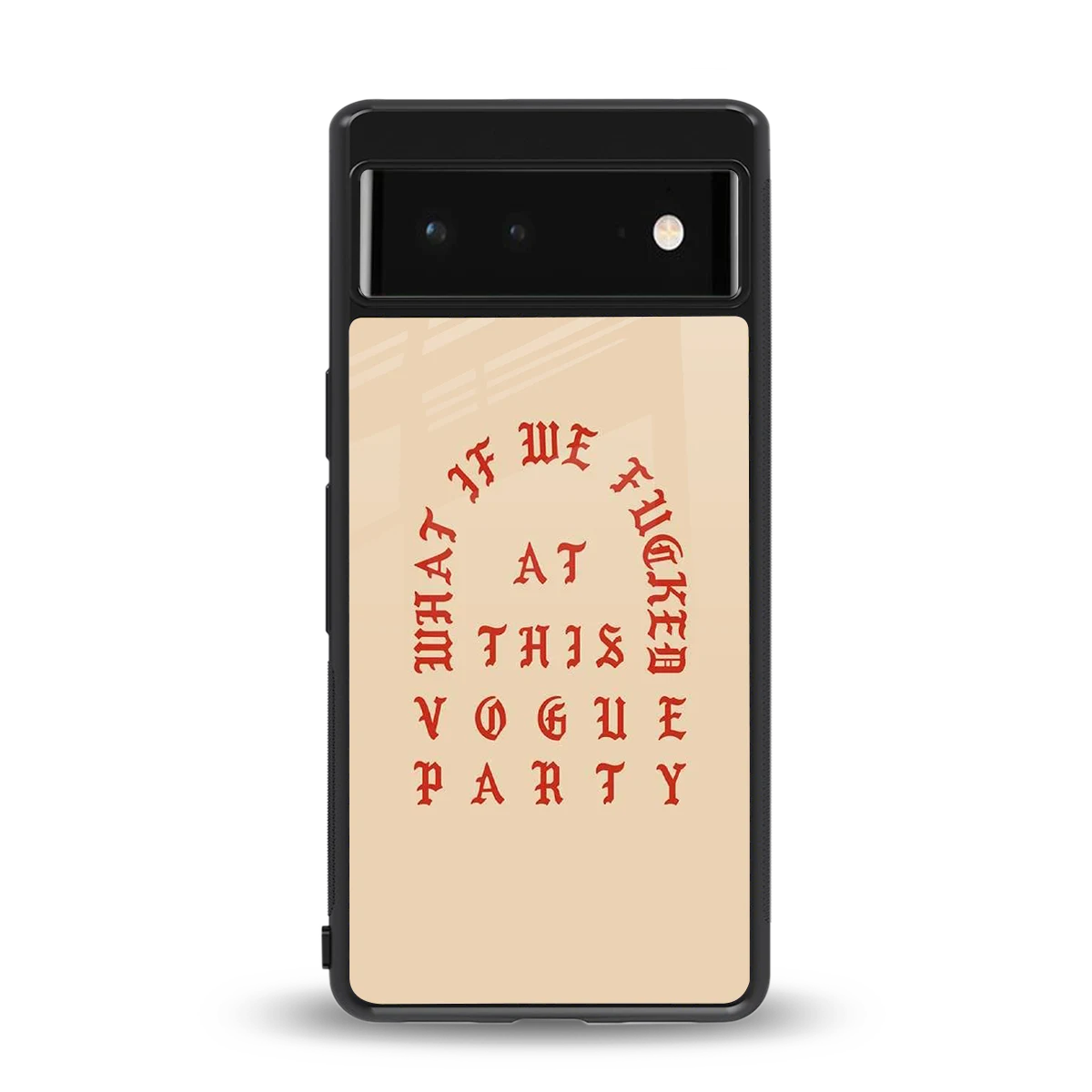 Vogue Party back phone cover | glass case for google pixel 6