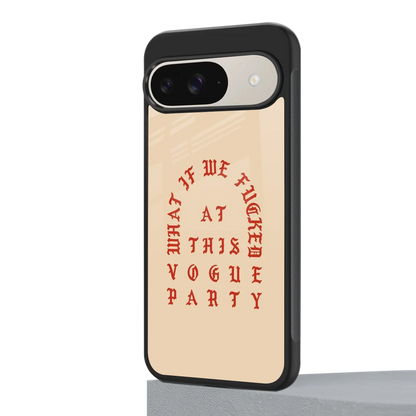 Vogue Party google pixel 9 mobile cover | shockproof glass phone case