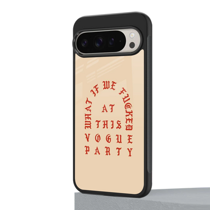Vogue Party google pixel 9 pro mobile cover | shockproof glass phone case