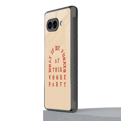 Vogue Party google pixel 9a mobile cover | shockproof glass phone case
