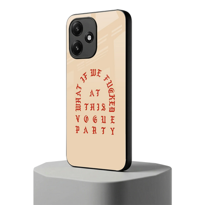 Vogue Party redmi 12 5g mobile cover | shockproof glass phone case