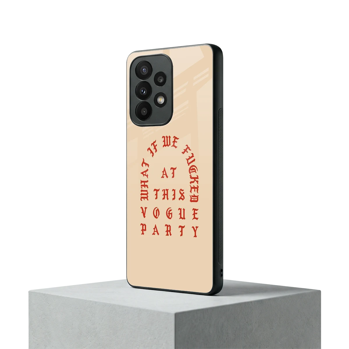 Vogue Party samsung galaxy a23 mobile cover | shockproof glass phone case