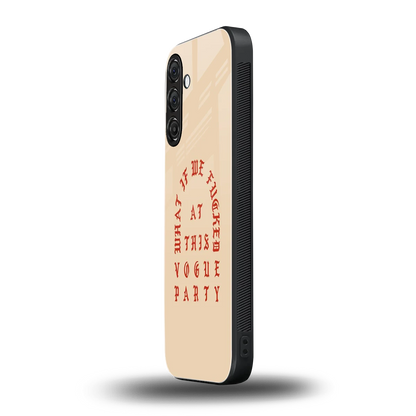 Vogue Party samsung galaxy a36 5g mobile cover | shockproof glass phone case