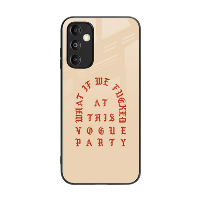 Vogue Party back phone cover | glass case for samsung galaxy m14 5g