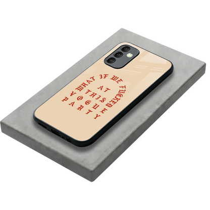 Vogue Party stylish phone case for samsung galaxy m14 5g | glossy glass and slim fit