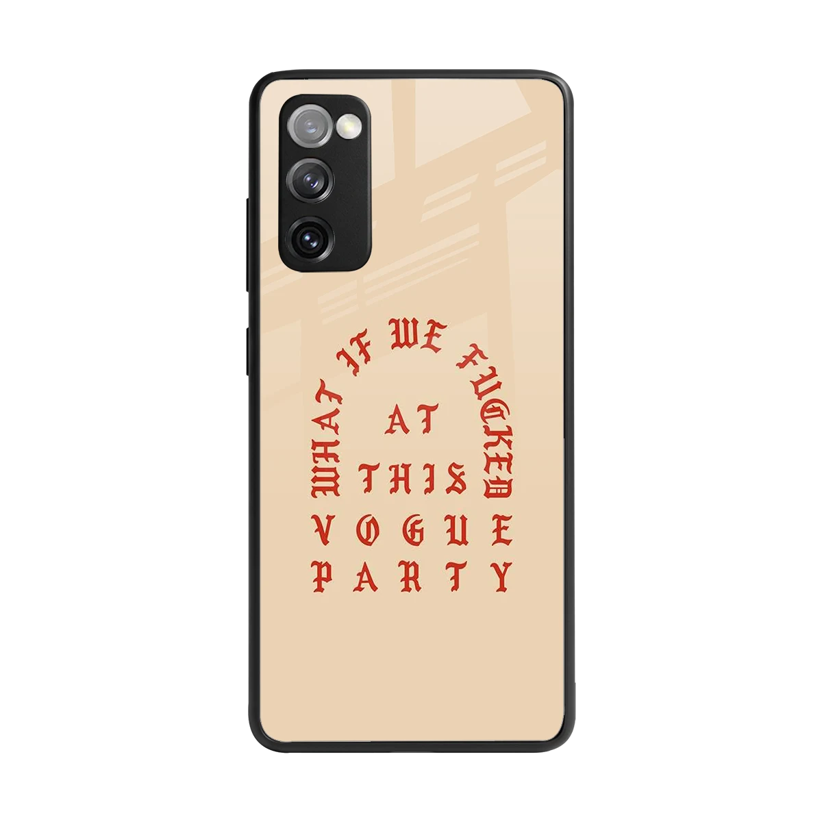 Vogue Party back phone cover | glass case for samsung galaxy s20 fe
