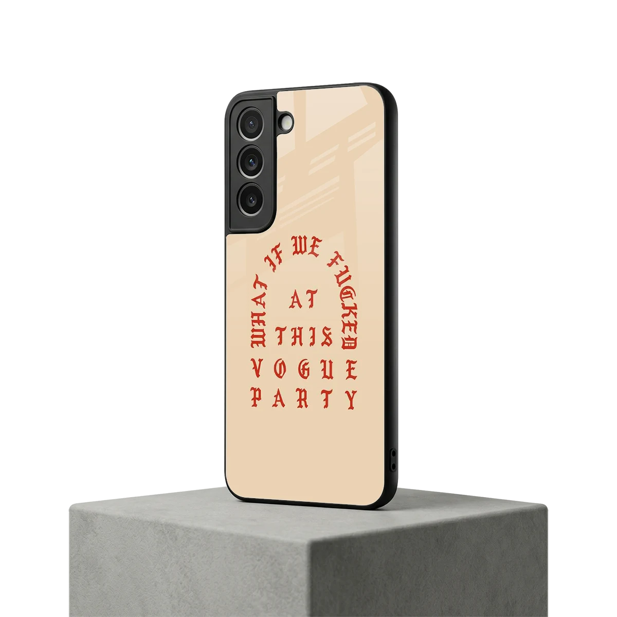 Vogue Party samsung galaxy s22 mobile cover | shockproof glass phone case