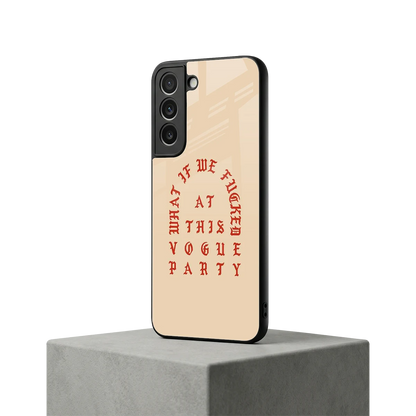 Vogue Party samsung galaxy s22 mobile cover | shockproof glass phone case