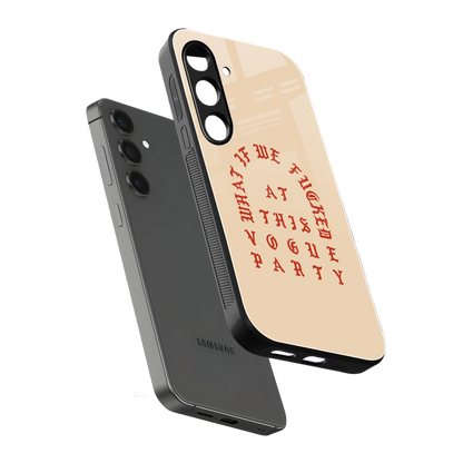 Vogue Party sleek samsung galaxy s25 cover with tempered glass back and TPU edges