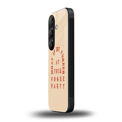 Vogue Party samsung galaxy s24 mobile cover | shockproof glass phone case