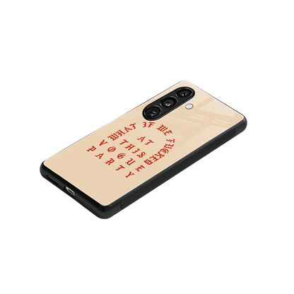 Vogue Party stylish phone case for samsung galaxy s24 | glossy glass and slim fit