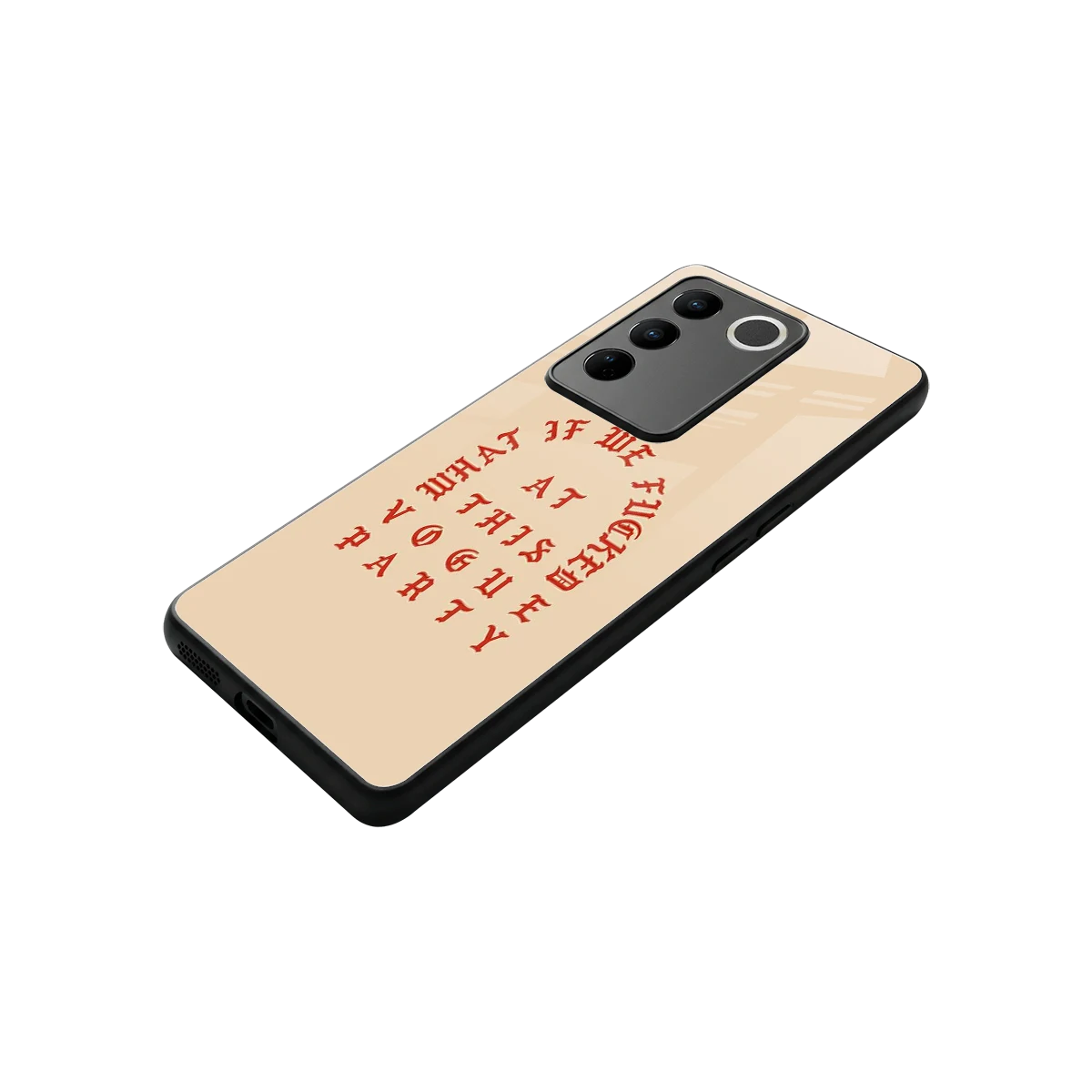 Vogue Party stylish phone case for vivo v27 5g | glossy glass and slim fit