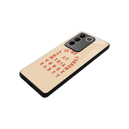 Vogue Party stylish phone case for vivo v27 5g | glossy glass and slim fit