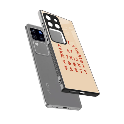 Vogue Party sleekvivo v30 pro cover with tempered glass back and TPU edges