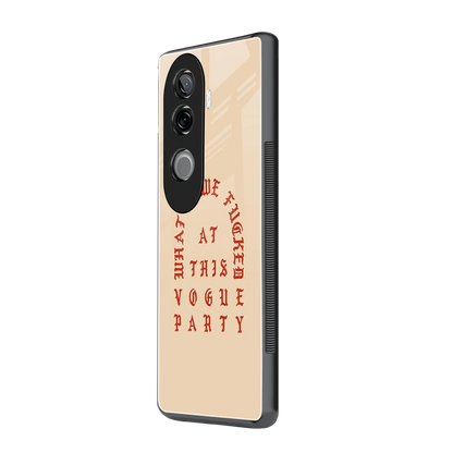 Vogue Party vivo v40e mobile cover | shockproof glass phone case