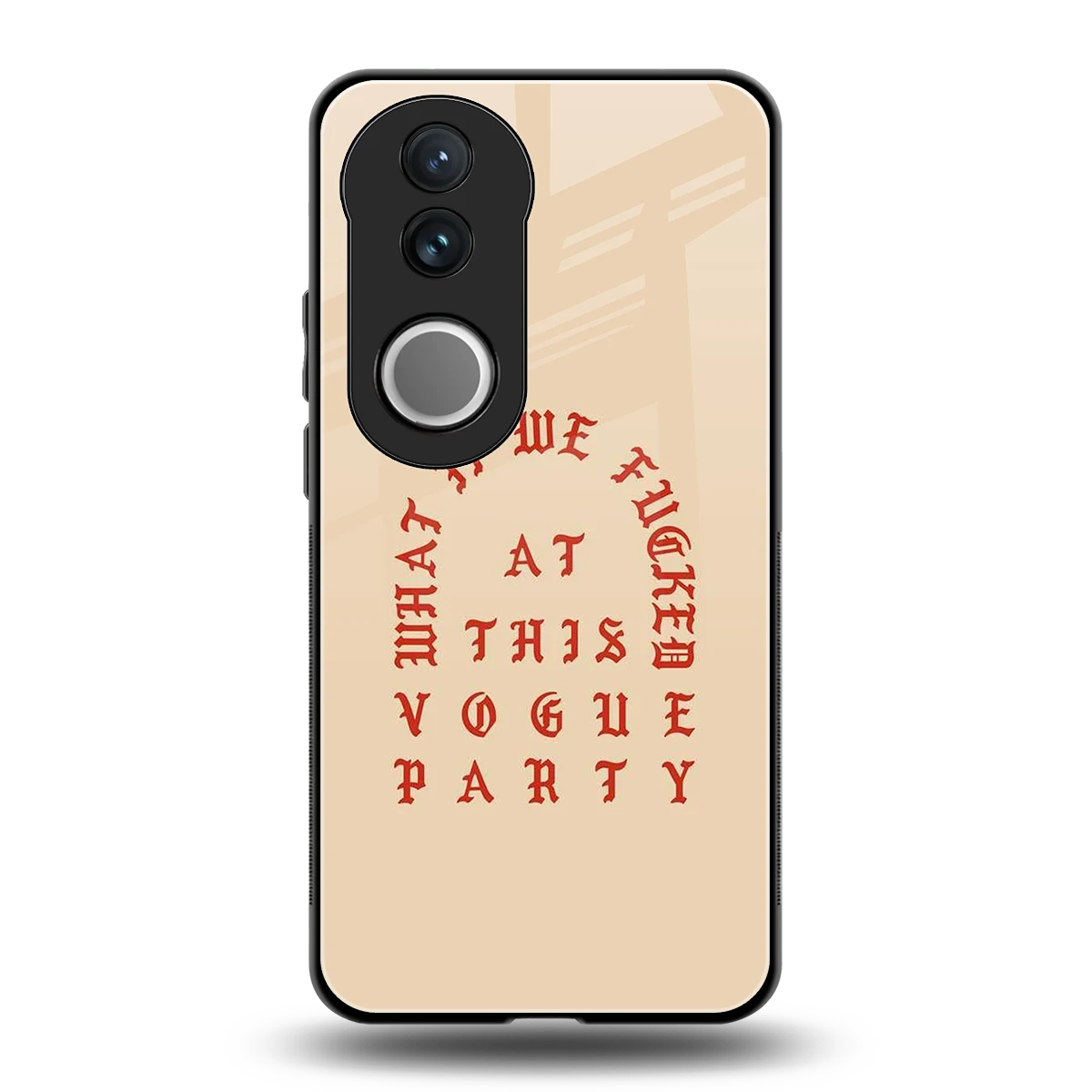Vogue Party back phone cover | glass case for vivo v50