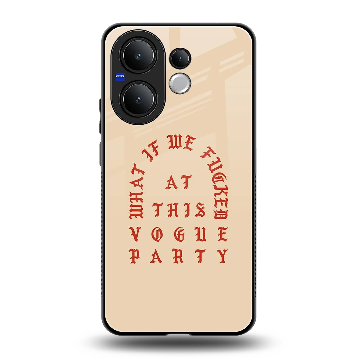 Vogue Party back phone cover | glass case for vivo v60