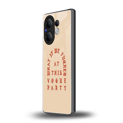 Vogue Party vivo v60 mobile cover | shockproof glass phone case