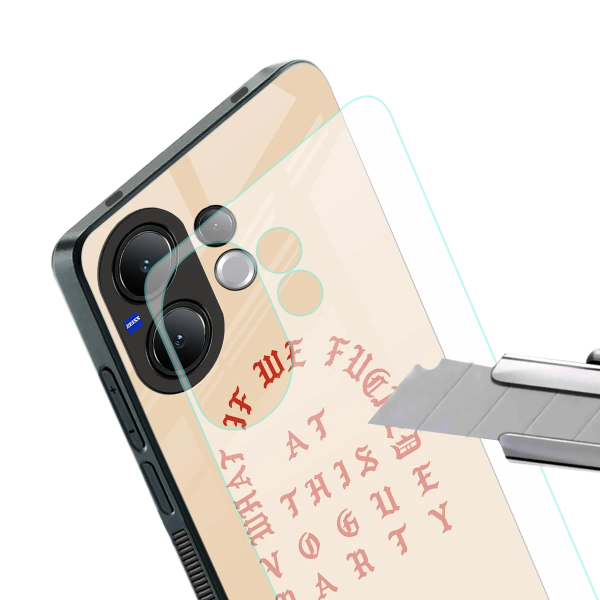 Vogue Party stylish phone case for vivo v60 | glossy glass and slim fit