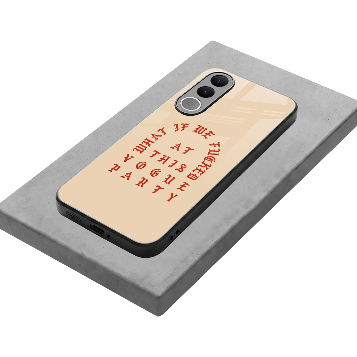 Vogue Party stylish phone case for vivo v70 fe | glossy glass and slim fit