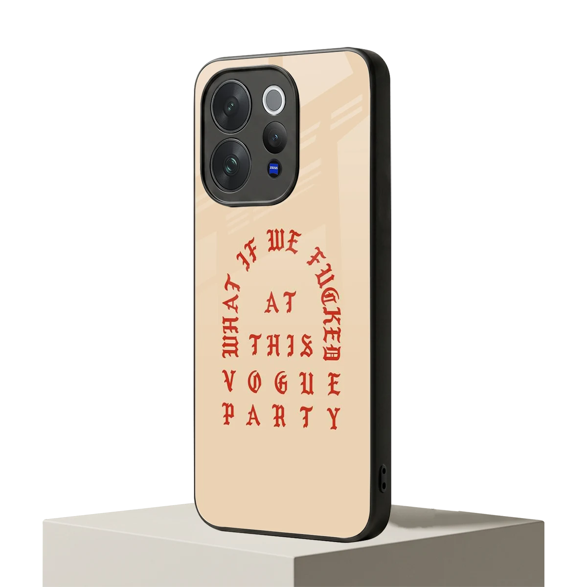 Vogue Party vivo v70 elite mobile cover | shockproof glass phone case