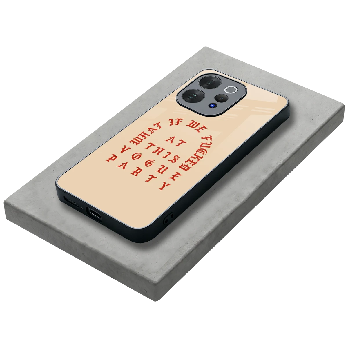 Vogue Party stylish phone case for vivo v70 elite | glossy glass and slim fit