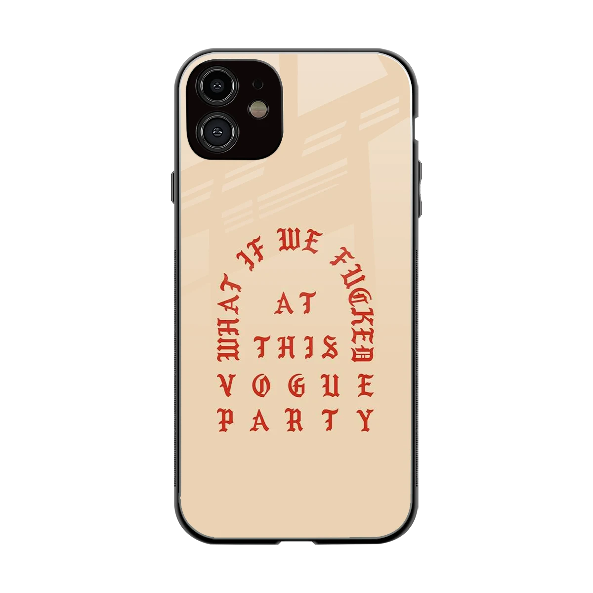 Vogue Party back phone cover | glass case for iphone 11