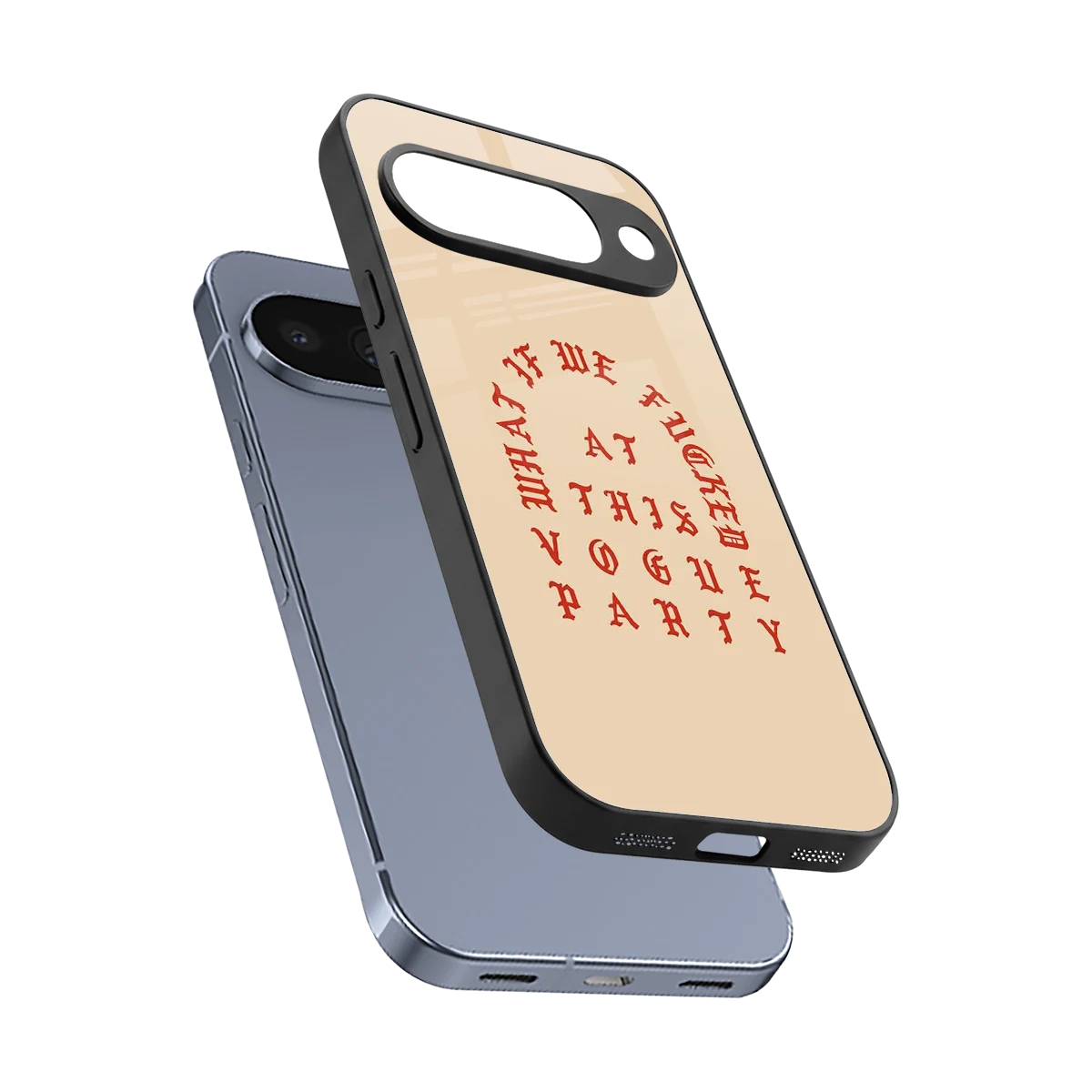 Vogue Party sleek google pixel 10 cover with tempered glass back and TPU edges