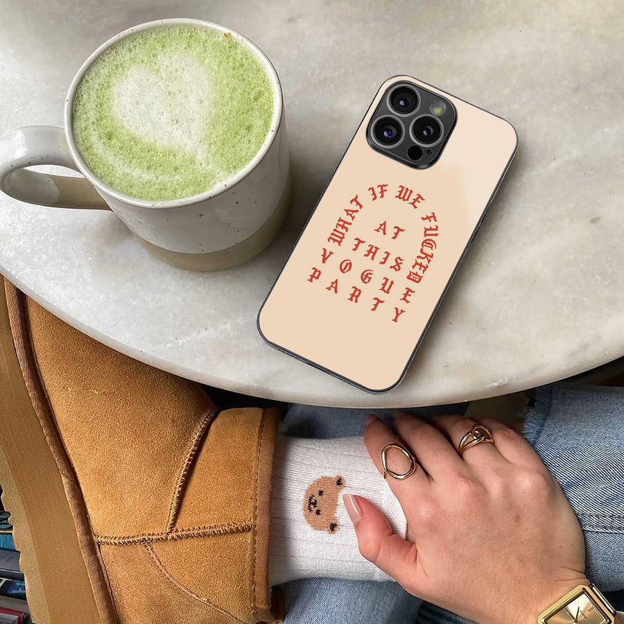 Vogue Party Phone Case for Iphone 14 Plus | Glass Case