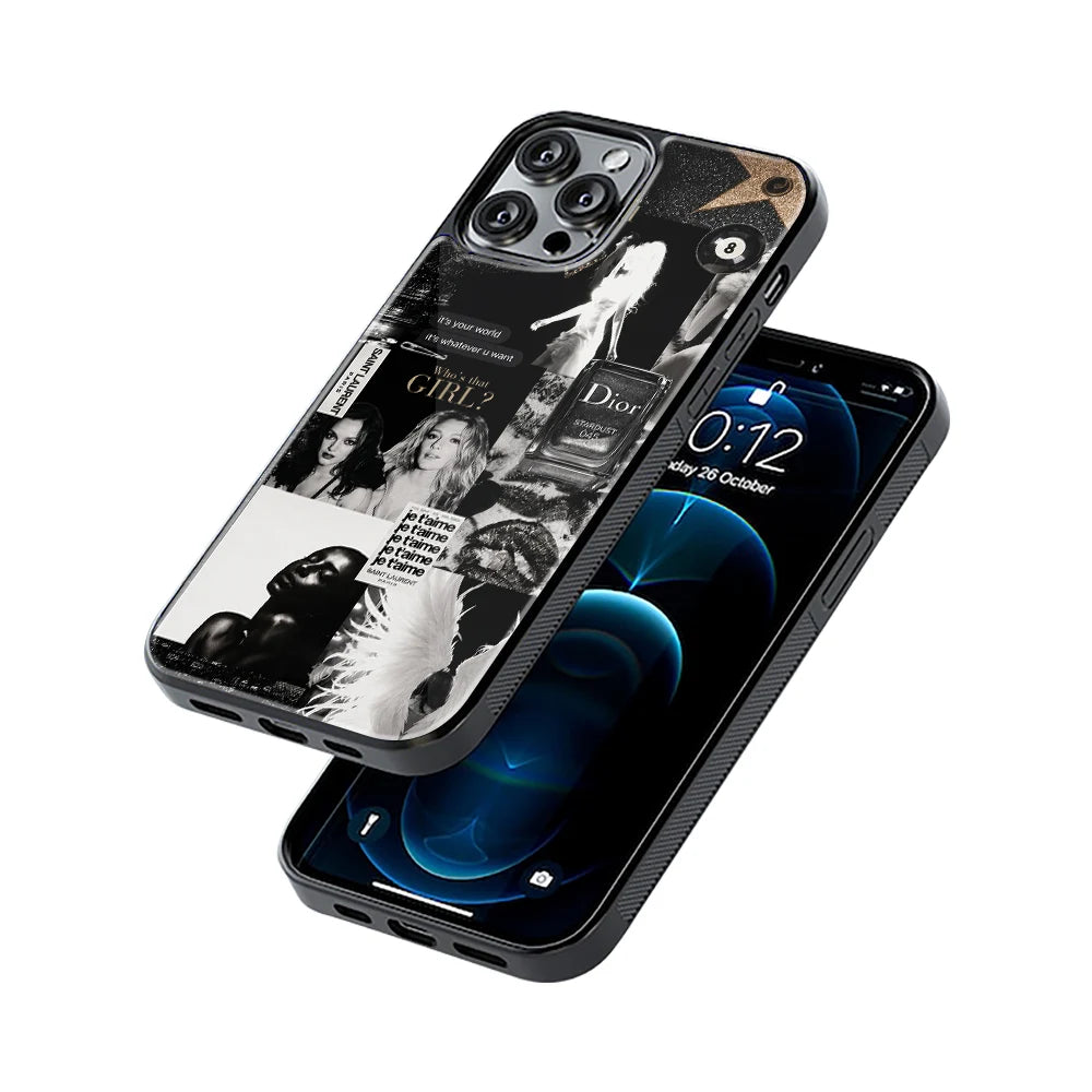 Protective Glass Back Phone Case Compatible with iPhone, Samsung, OnePlus, Pixel & More