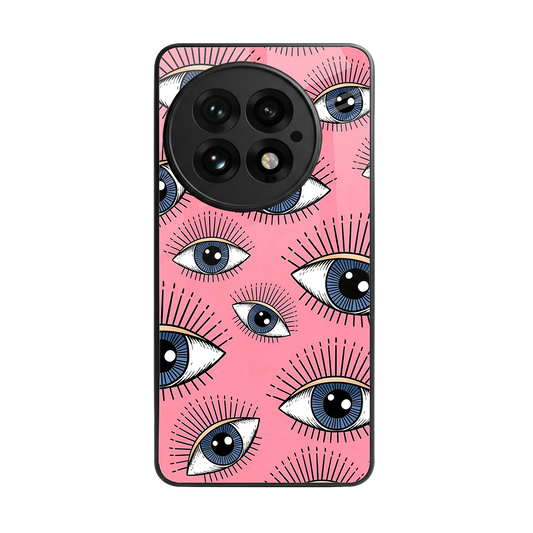 Watchful Soul back phone cover | glass case for oneplus 13