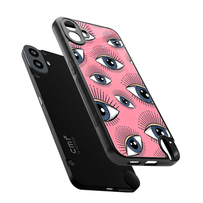 Watchful Soul sleek cmf nothing phone 1 cover with tempered glass back and TPU edges