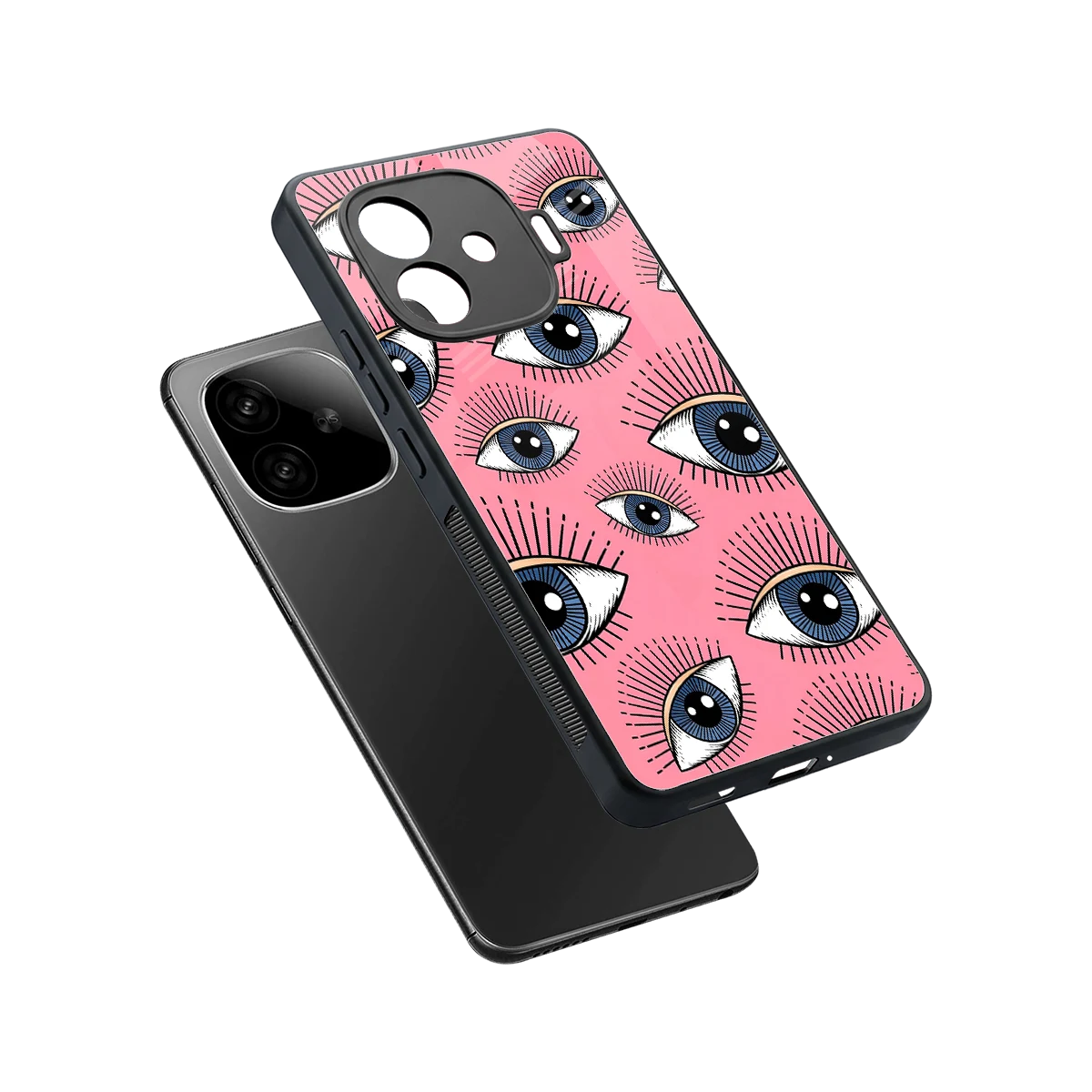 Watchful Soul sleek iqoo neo 10r 5g cover with tempered glass back and TPU edges