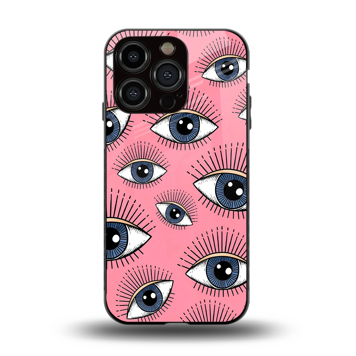 Watchful Soul back phone cover | glass case for iphone 13 pro