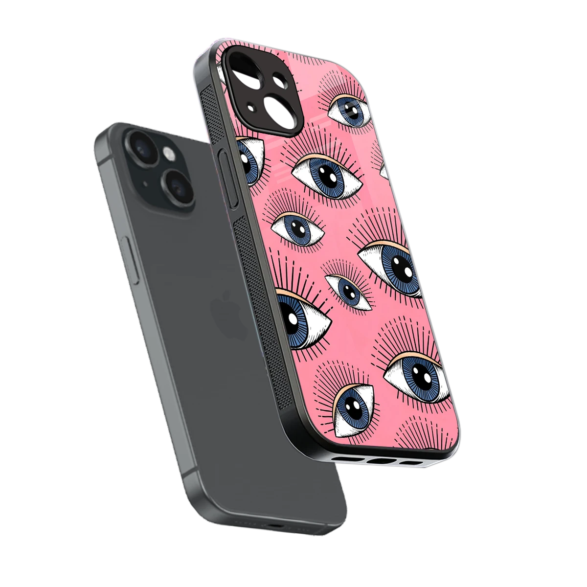 Watchful Soul sleek iphone 13 cover with tempered glass back and TPU edges