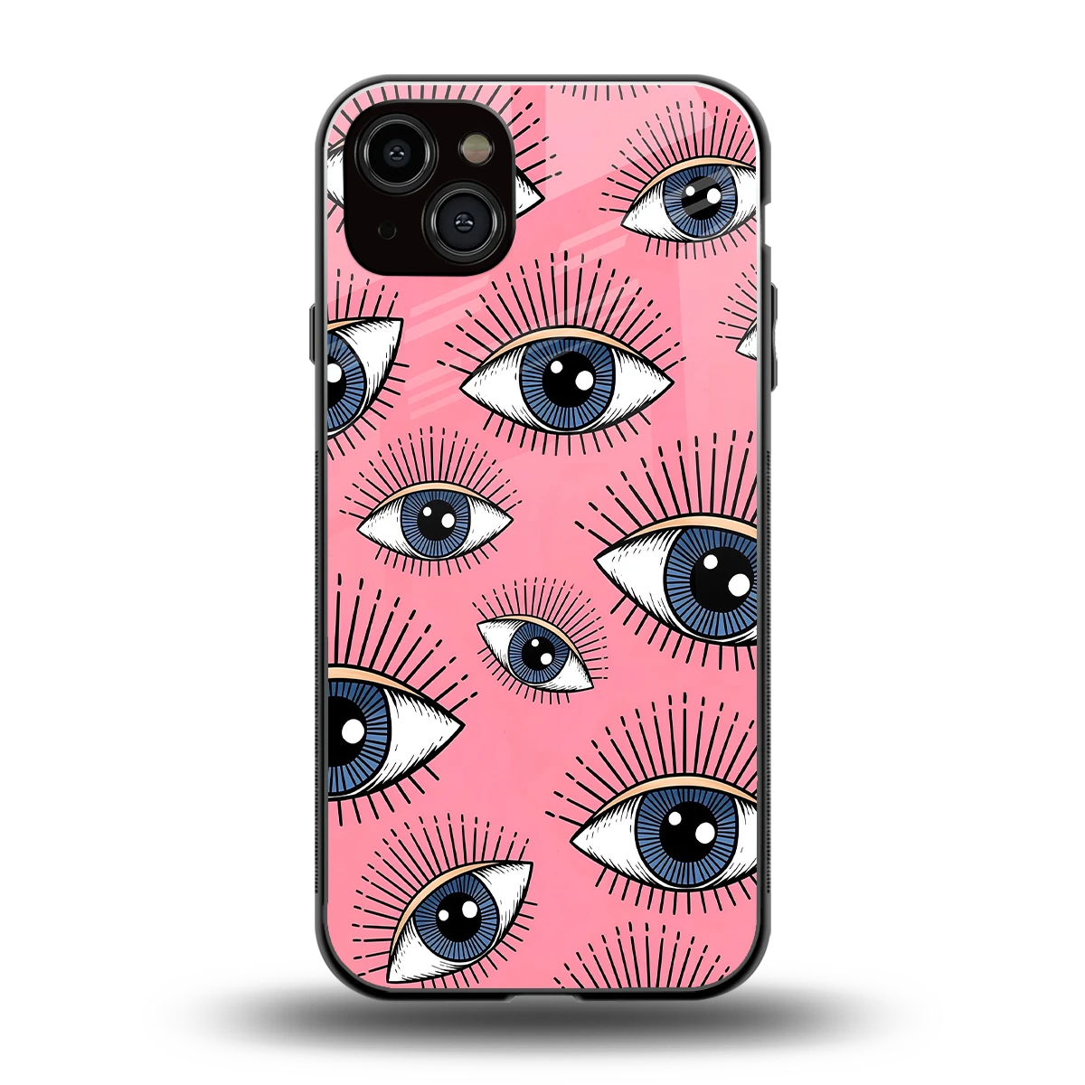 Watchful Soul back phone cover | glass case for iphone 14 plus