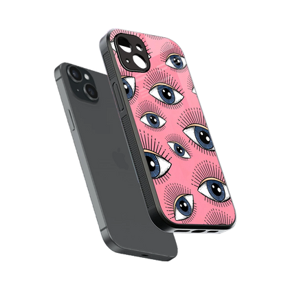 Watchful Soul sleek iphone 14 plus cover with tempered glass back and TPU edges