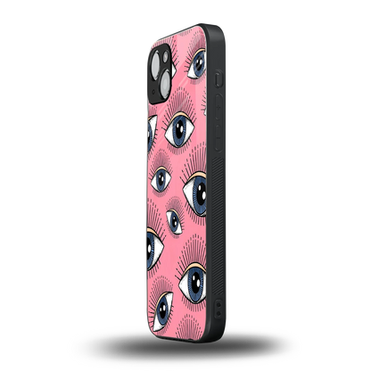 Watchful Soul iphone 14 plus mobile cover | shockproof glass phone case